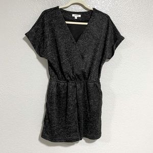 Mittoshop black shorts romper with short sleeves, hardly worn, size small